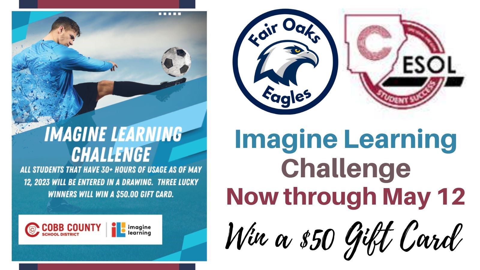 Imagine Learning Challenge through May 12